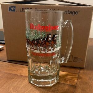 Budweiser Clydesdales 1L mug with ashtray bottom